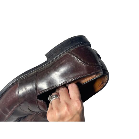 Allen Edmonds Randolph Penny Loafer Shoes Mens 7.5 D Brown Leather Slip On 4889 main image 8